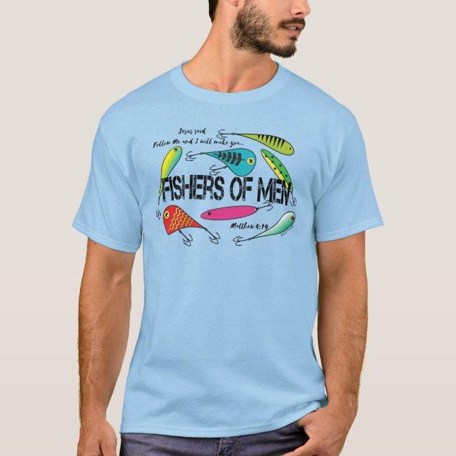 T-shirt Lures colorées | Fishers of Men Christian Shirt (Devant)