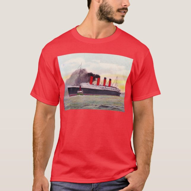 T-shirt Lusitania 1907 de RMS (Devant)
