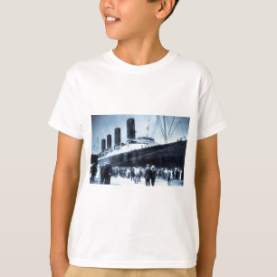 T-shirt Lusitania ancrée dans le ton bleu de New York