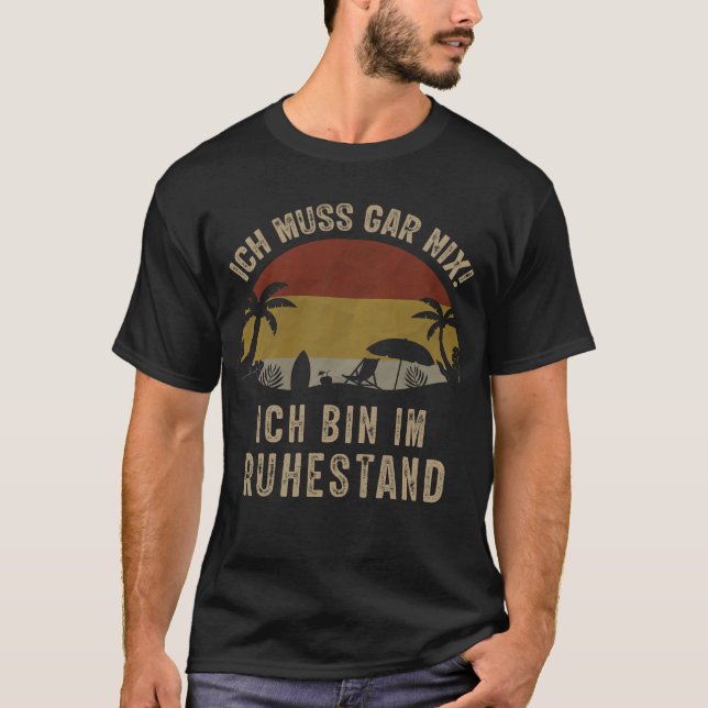 T-shirt Lustiger Rentner Spruch zum Ruhestand (Devant)