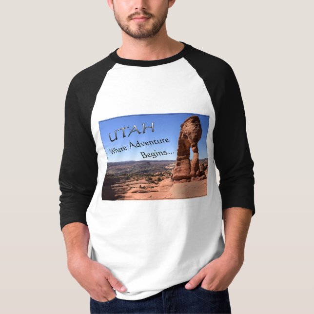 T-shirt L'Utah où l'aventure commence (Devant)