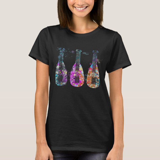 T-shirt Lutes Silhouette de l'instrument (Devant)