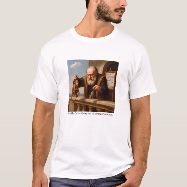 T-shirt L'utilisation horrifiant par Galilée d'animaux de  (Devant)