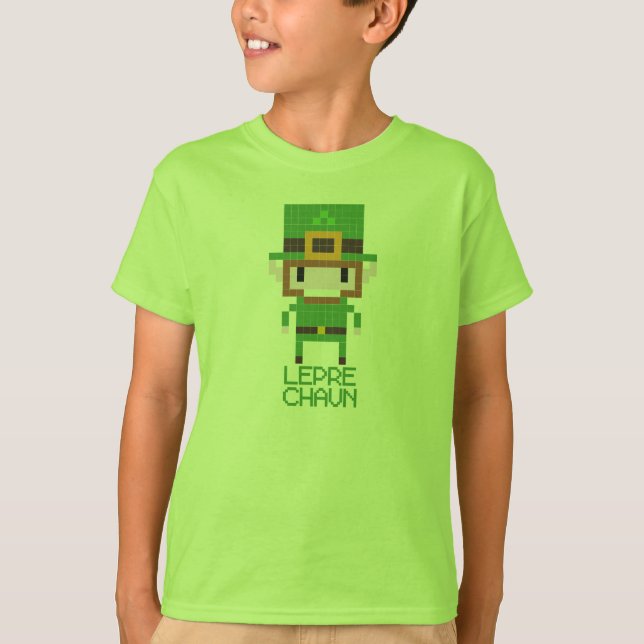 T-shirt lutin à 8 bits (Devant)