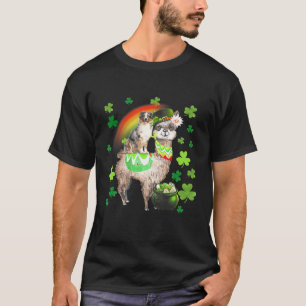 T-shirt Lutin Berger Australien Chevauchant un Lama St Pat