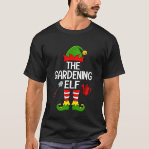 T-shirt Lutin de jardin Noël Famille Équipe de lutin corre