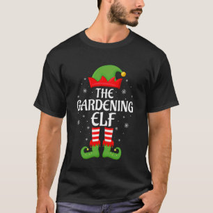 T-shirt Lutin de jardin Noël Famille Équipe de lutin corre