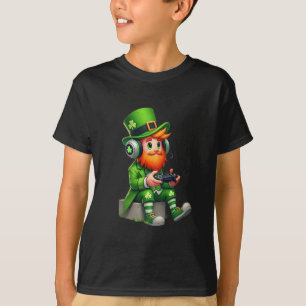 T-shirt Lutin de jeu vidéo Saint-Patrick journee Joueur En