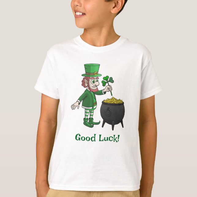 T-shirt Lutin de la Saint-Patrick (Devant)