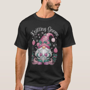 T-shirt Lutin de tricot Noël Charme Fantaisiste