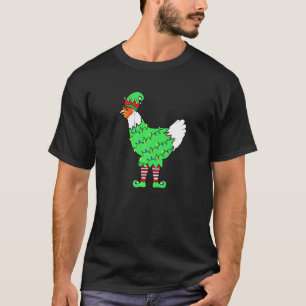 T-shirt Lutin des lumières de Noël Poulet Poulet