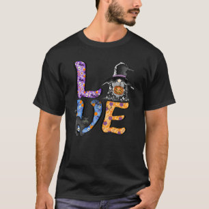 T-shirt Lutin léopard et vibrations de chat noir Halloween