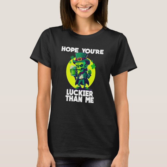 T-shirt Lutin zombie de la Saint-Patrick (Devant)