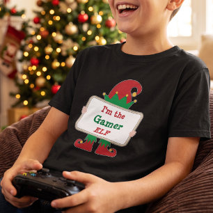 T-shirt Lutine de joueur drôle - Fête de Noël personnalisa