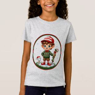 T-Shirt Lutine de Noël golfeur Ornement de vacances mignon