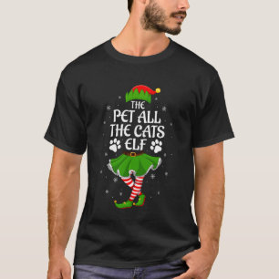 T-shirt Lutine Toutes Les Chattes Elfe Noël Filles Femmes