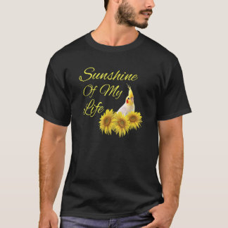 T-shirt Lutino Cockatiel Parrot Sunshine Sunflower