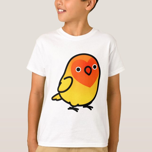 T-shirt Lutino Lovebird de Chubby Fischer (Devant)