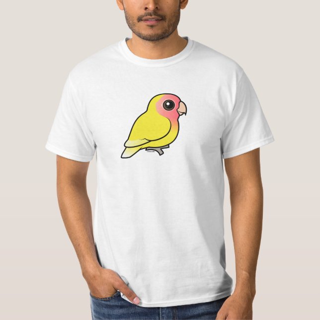 T-shirt Lutino Pêche-a fait face à la perruche (Devant)