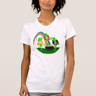 T-shirt Lutins de fille de jour de Patrick de saint