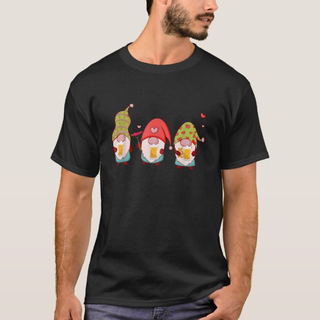 T-shirt Lutins mangeant des Bratwurst de saucisse de bretz (Devant)