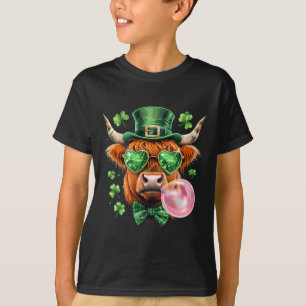 T-shirt Lutins Vache Soufflant des Bulles St Patrick Chanc