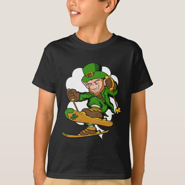 T-shirt Lutrin skieur de la Saint-Patrick Ski  (Devant)