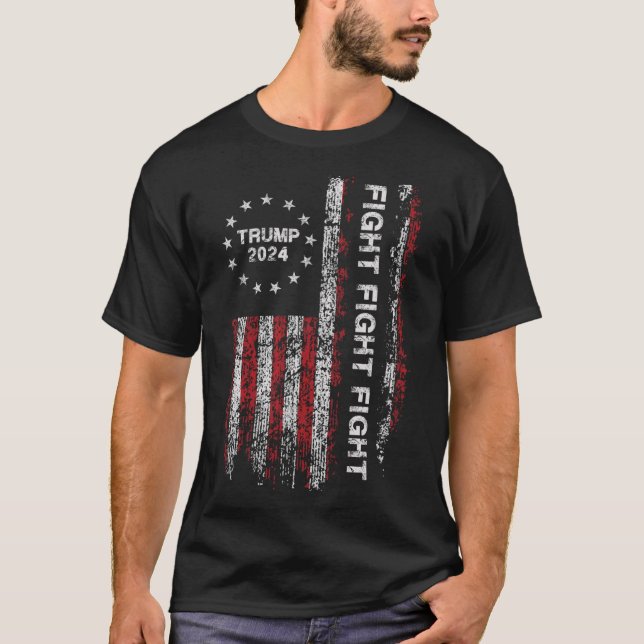 T-shirt Lutte 2024 - Élection du président Trump (Devant)