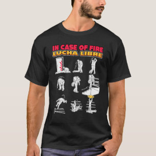 T-shirt Lutte Américaine En Coque Du Plan D'Incendie Lucha