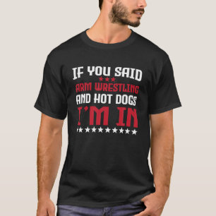 T-shirt Lutte autour du bras amusant et citation de chien