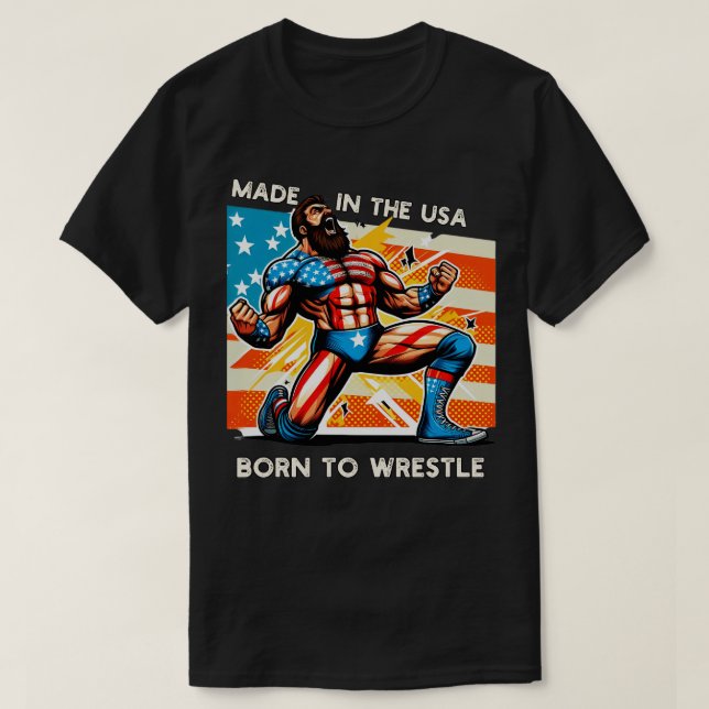 T-shirt Lutte aux États-Unis (Design devant)