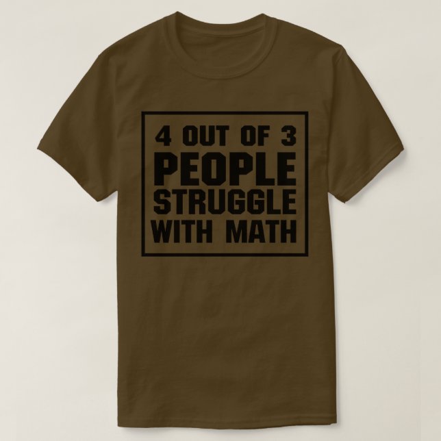 T-shirt Lutte Avec Les Maths Drôle (Design devant)