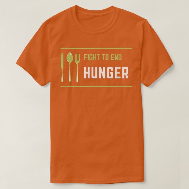 T-shirt Lutte contre la faim Pauvreté alimentaire Insécuri (Design devant)