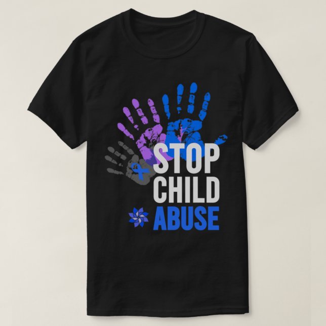 T-shirt Lutte contre la maltraitance des enfants - Sensibi (Design devant)