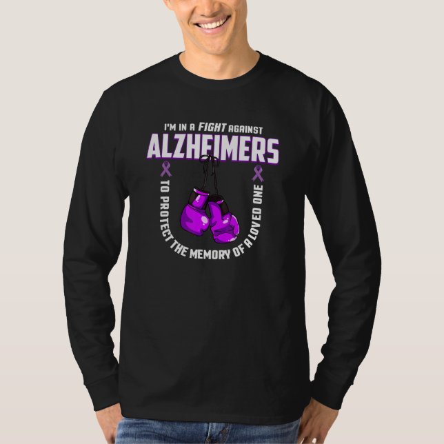 T-shirt Lutte Contre L'Alzheimer Pour Les Personnes Aimées (Devant)