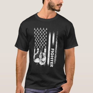 T-shirt Lutte contre le cancer du poumon blanc Ruban Lung 