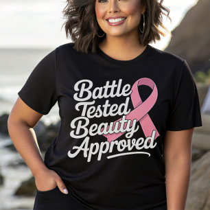 T-shirt Lutte contre le cancer du sein guerrier rose du ru