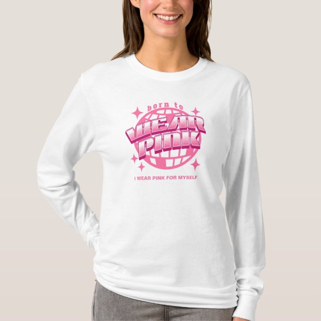T-shirt Lutte contre le cancer du sein Ruban rose Inspirat (Devant)