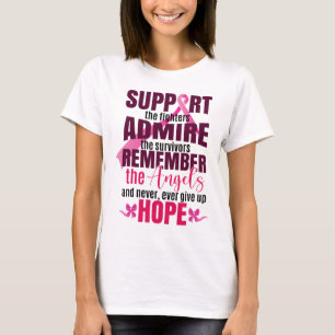 T-shirt Lutte contre le cancer du sein Sensibilisation au