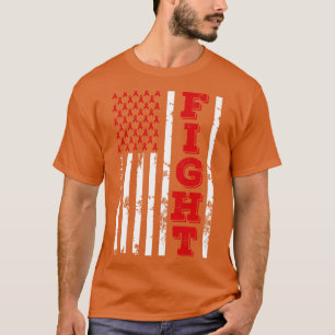 T-shirt Lutte contre le myélome multiple contre le drapeau
