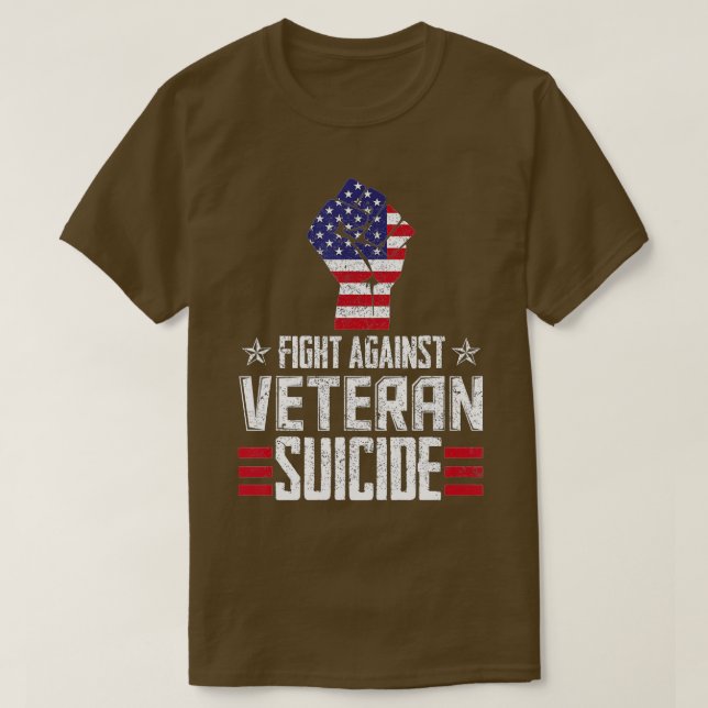 T-shirt Lutte contre le suicide des vétérans Journée de se (Design devant)