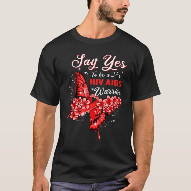 T-shirt Lutte contre le VIH/sida Papillon rouge femmes (Devant)