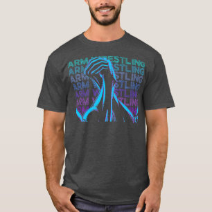 T-shirt Lutte contre les bras Retro Lutte contre les bras