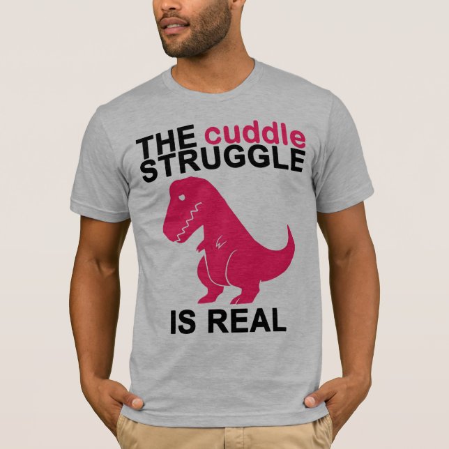 T-shirt Lutte de caresse de T-Rex (Devant)