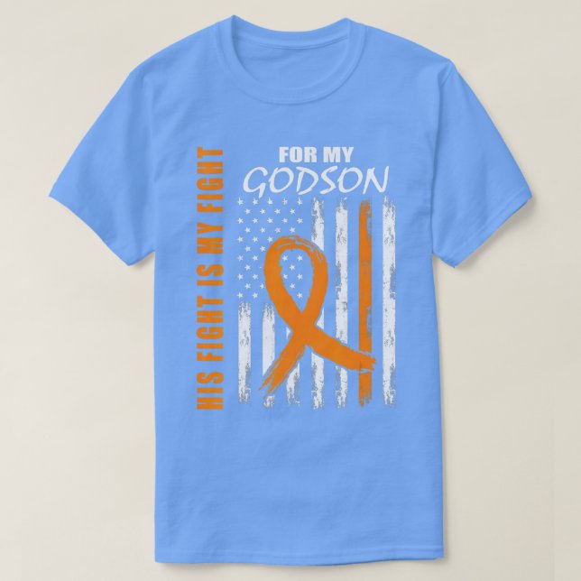 T-shirt Lutte familiale Godson Leukemia Sensibilisation Fl (Design devant)