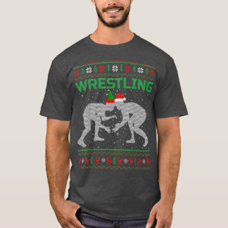 T-shirt Lutte Martial Art Lover Xmas Ugly Lutte Ch