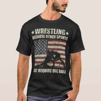 T-shirt Lutte Parce que les autres sports nécessitent un b