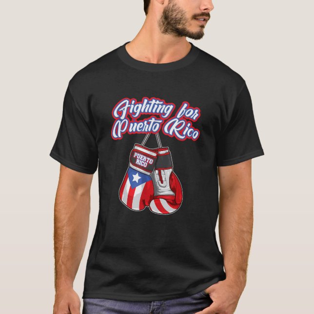 T-shirt Lutte Pour Porto Rico Puerto Rican Pride Boxing (Devant)