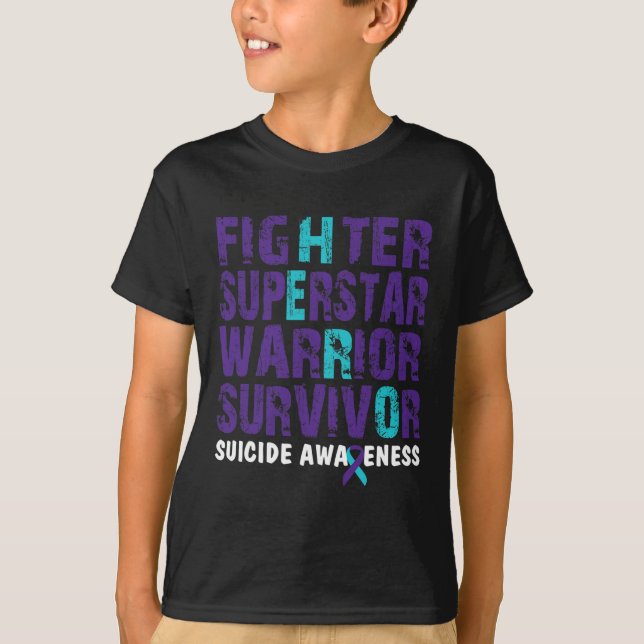T-shirt Lutte Survivant Suicide Sensibilisation Santé ment (Devant)