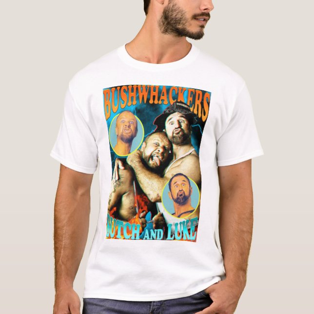 T-shirt Lutte T-ShirtButch-Luke Whackleg Bootleg (Devant)